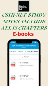 CSIR UGC NET Life Science (E-books) All 13 Chapters (Part B &C) Study Notes As Per Updated Syllabus