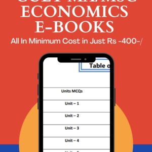 CUET MA Economics [PG] Study Notes [Books] with 3000 Question Answer As Per Updated Syllabus 2025 [ E-books]