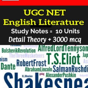 UGC NET English Literature Study Notes