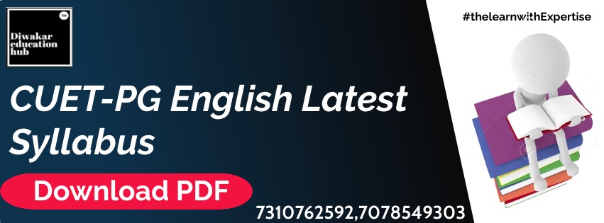 CUET-PG MA English Latest Syllabus