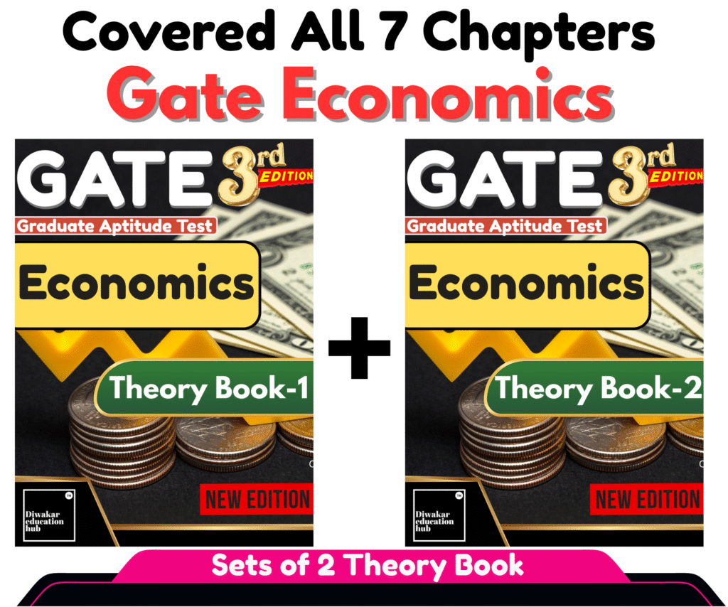 GATE Economics XH-C1 Sets of 2 Theory Books Covered all 7 Chapters As Per Exam Pattern