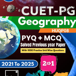 CUET-PG Geography Solved Previous year Paper Book