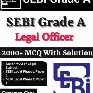 SEBI Grade A Legal Officer Book