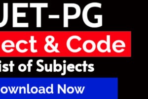 CUET PG Subject