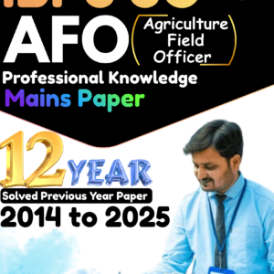 IBPS SO AFO Manis Book PYQ Book