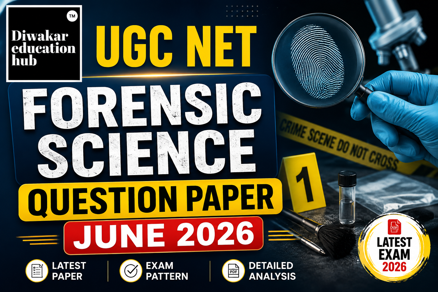 UGC NET Forensic Science June 2026 Paper