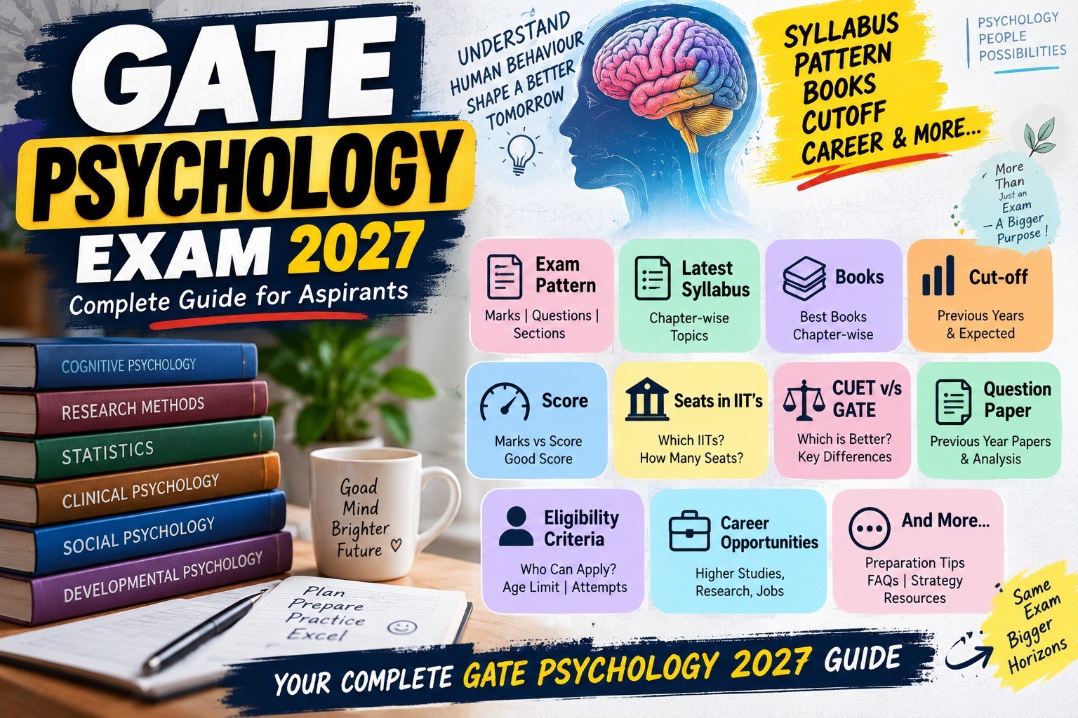 GATE Psychology Exam 2027